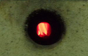 Inside kiln 1160C